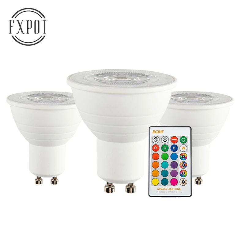 GU10 LED RGB Bulb Lamp 9W 16 Colors Changeable GU10 Led Light RGBW RGBWW 85-265V Magic Holiday lighting + IR Remote High lumen
GU10 LED RGB Bulb Lamp 9W 16 Colors Changeable GU10 Led Light RGBW RGBWW 85-265V Magic Holiday lighting + IR Remote High lumen