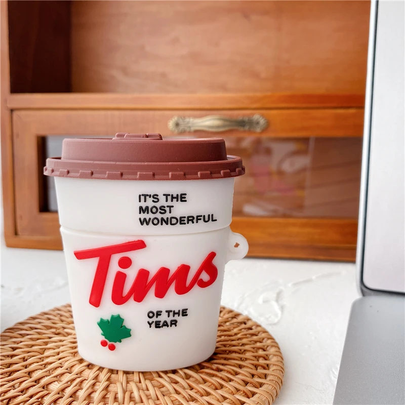 Brand Tims Hortons Coffee 3D Case For AirPods 1 2 Pro Fashion Soft Silicone Wireless Bluetooth Earphone Protection Cover Funda
Brand Tims Hortons Coffee 3D Case For AirPods 1 2 Pro Fashion Soft Silicone Wireless Bluetooth Earphone Protection Cover Funda