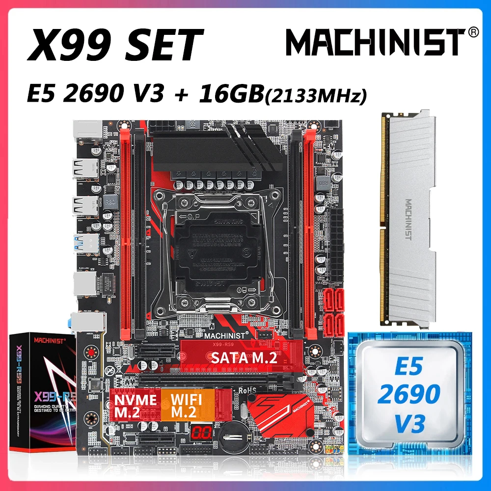 Комбинированный комплект материнской платы Machinsit X99 с LGA 2011-3 XEON E5 2660 V4 процессор 16 Гб DDR4 2133 ECC память четырехканальная
Комбинированный комплект материнской платы Machinsit X99 с LGA 2011-3 XEON E5 2660 V4 процессор 16 Гб DDR4 2133 ECC память четырехканальная