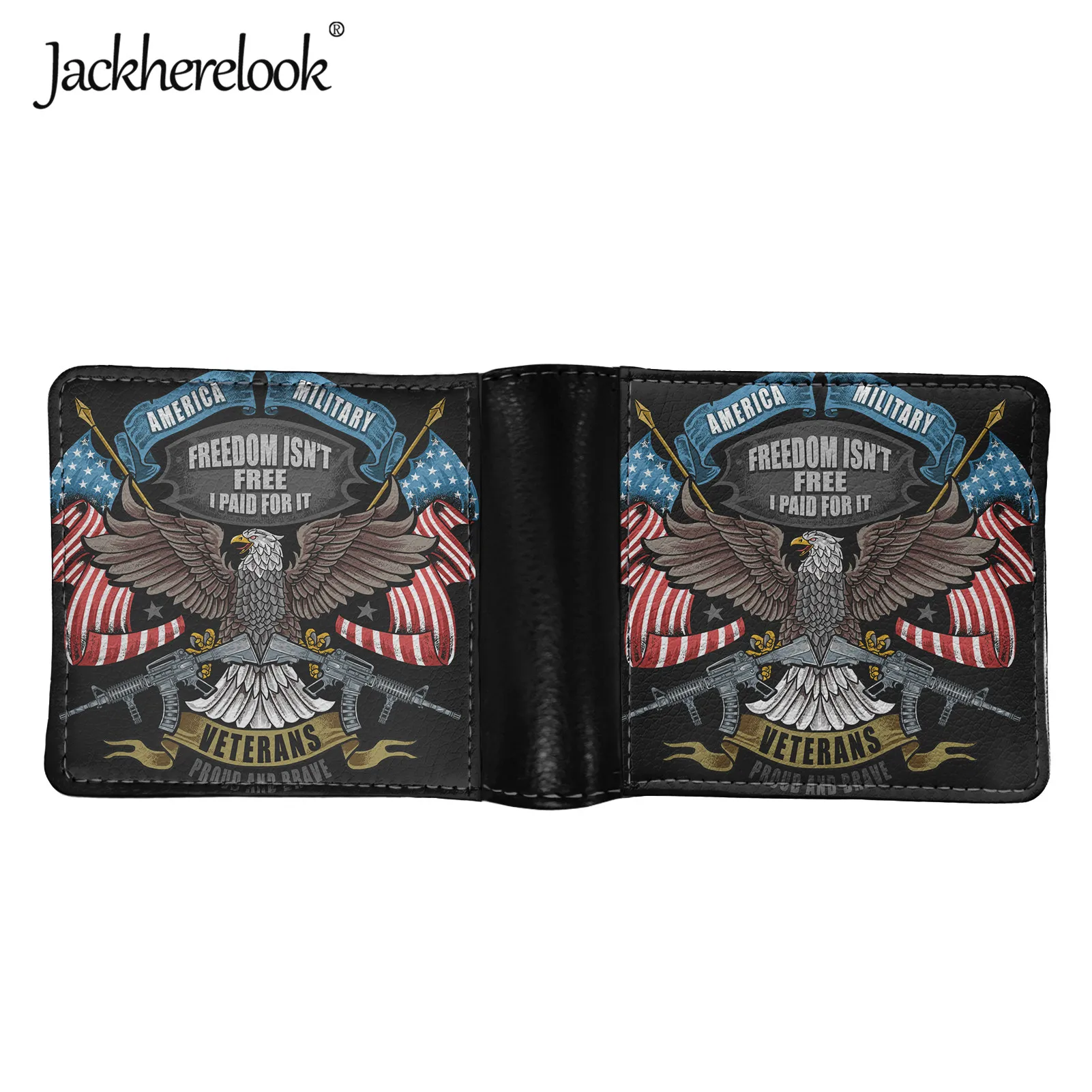 Jackherelook American Eagle Pattern PU Leather Card Holder Wallet for Men Cool Small Coin Purse for Male Mens Moneyclip Wallet
Jackherelook American Eagle Pattern PU Leather Card Holder Wallet for Men Cool Small Coin Purse for Male Mens Moneyclip Wallet