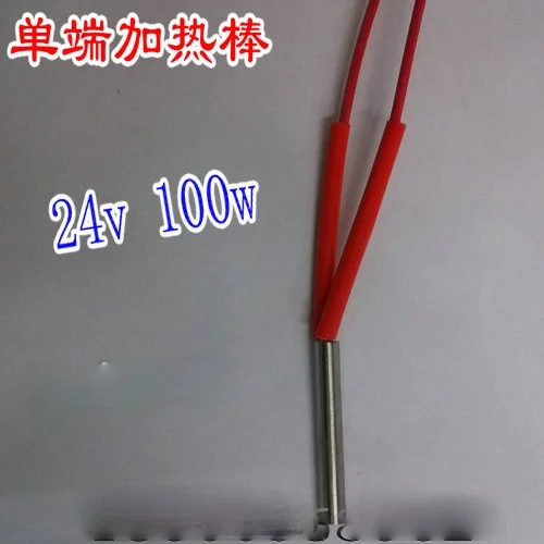 Heating Rod 24v 6x40mm 100w Liquid Heater DC Single-ended Heating Rod Heating Tube
Heating Rod 24v 6x40mm 100w Liquid Heater DC Single-ended Heating Rod Heating Tube