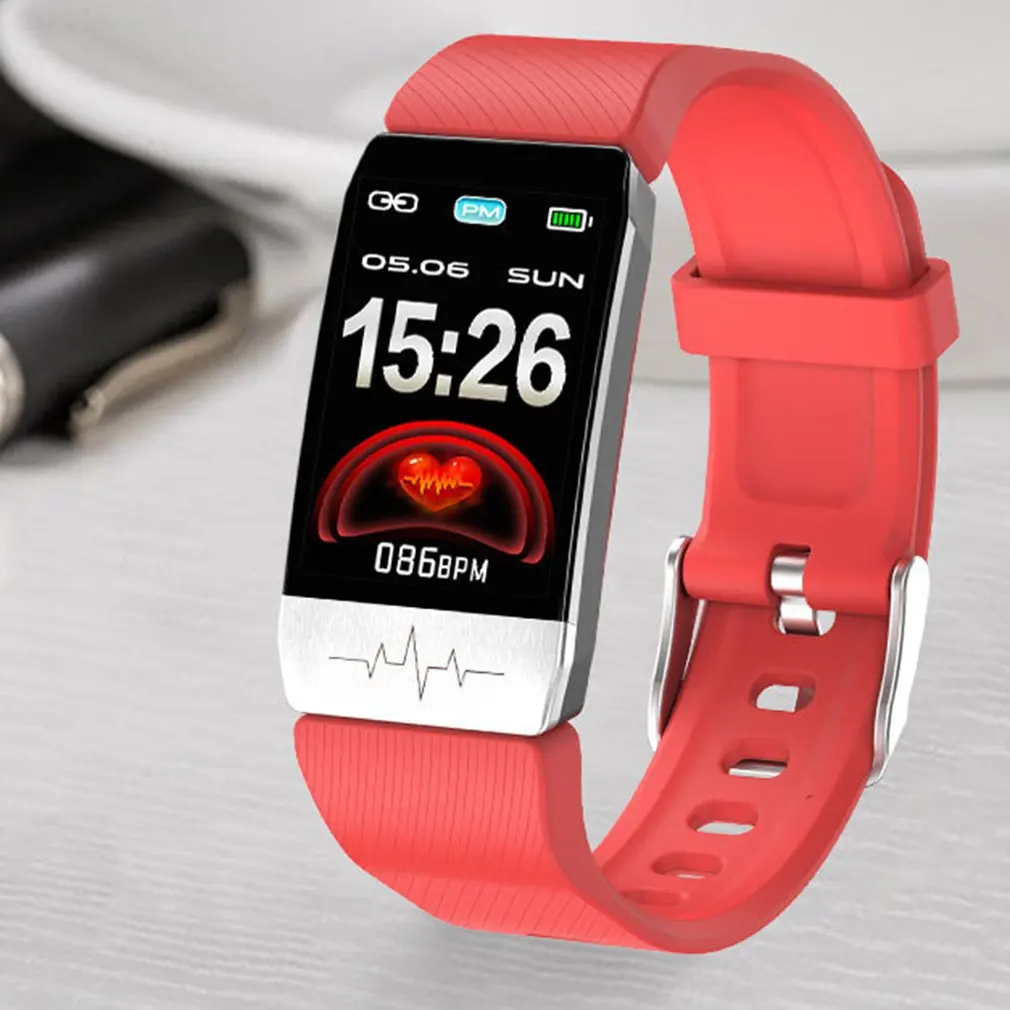 T1S Smart Bracelet Tempurature Heart Rate Monitor Real-time Sleeping Detectors Fitness Sport Watches
T1S Smart Bracelet Tempurature Heart Rate Monitor Real-time Sleeping Detectors Fitness Sport Watches