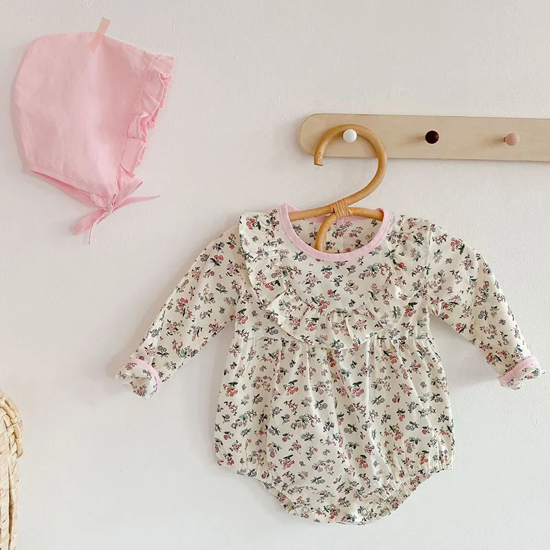 Комбинезон для девочек, с цветочным принтом, весна-осень, 2020 
Комбинезон для девочек, с цветочным принтом, весна-осень, 2020