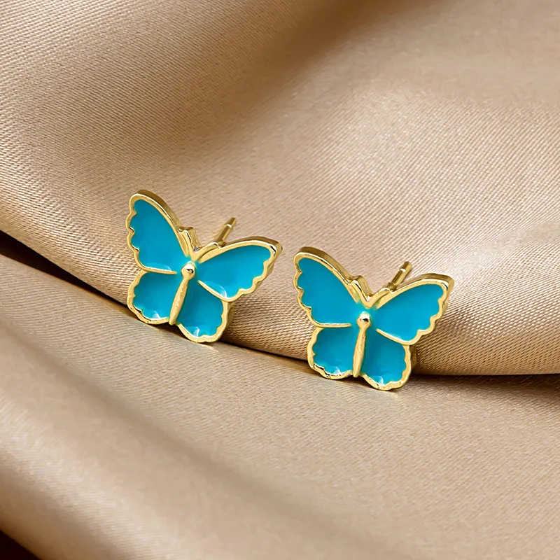 Korean New Fashion Earrings Acrylic Butterfly Shape Jewelry Small Fresh Sweet Stud Earing for Woman Cute Best Gifts Jewelry
Korean New Fashion Earrings Acrylic Butterfly Shape Jewelry Small Fresh Sweet Stud Earing for Woman Cute Best Gifts Jewelry