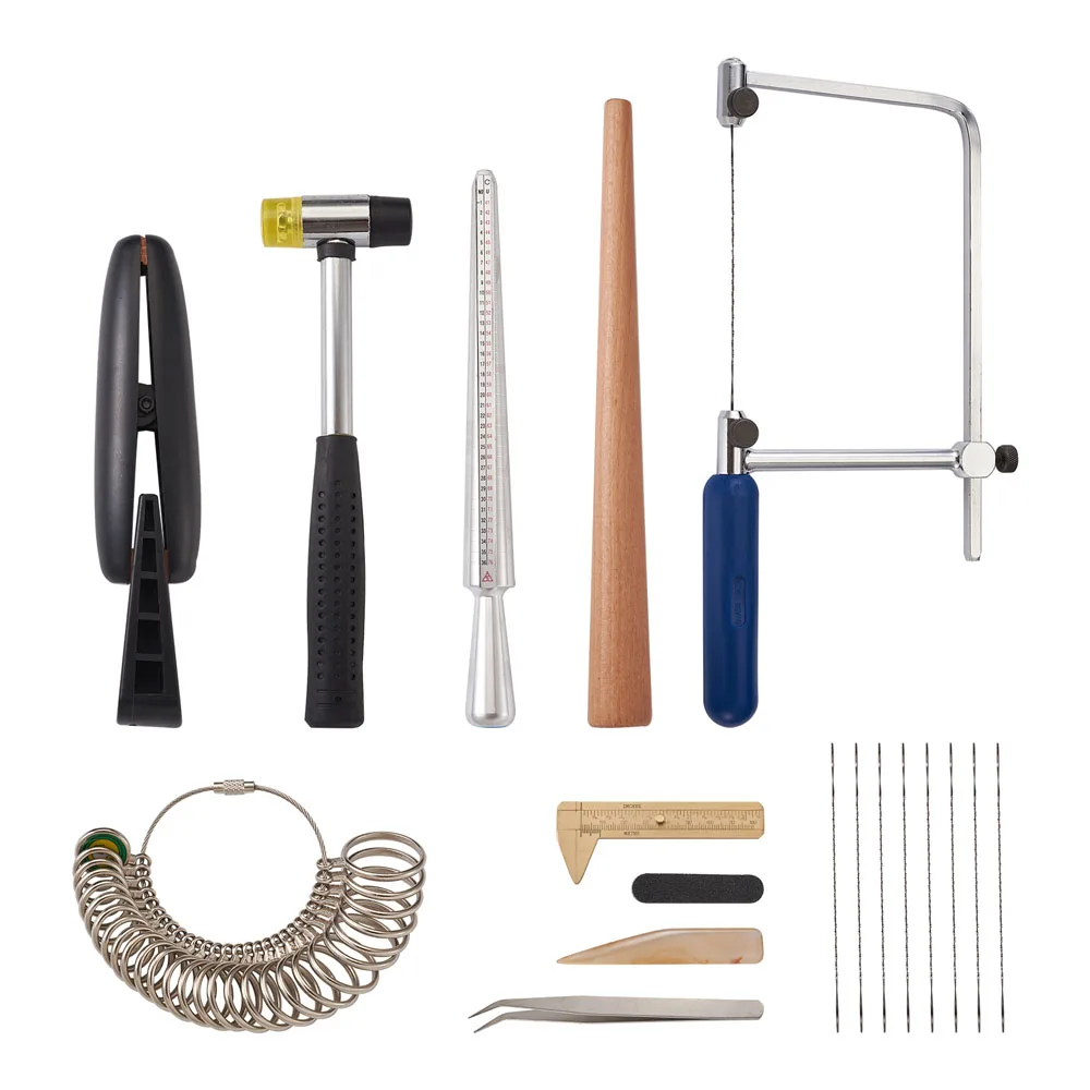 Jewelry Measuring Tools Set Ring Enlarger Ring Sizer Mandrel Stick Finger Measuring Gauge American Calibration Ring Hammer 11pcs
Jewelry Measuring Tools Set Ring Enlarger Ring Sizer Mandrel Stick Finger Measuring Gauge American Calibration Ring Hammer 11pcs