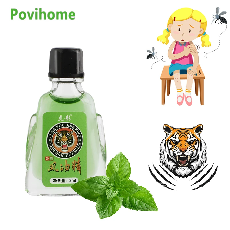 

3ml Headache Diziness Treatment Essential Oil Mosquito Bites Repellent Cream Anti Itching Ointment Muscle Pain Relief Cool Oils