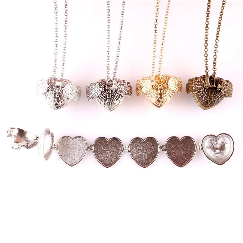 Trendy Magic Expanding 8 Photos Pendant Memorable Pendant Necklace Medallion Angel Wings Heart Locket Pendant Necklace
Trendy Magic Expanding 8 Photos Pendant Memorable Pendant Necklace Medallion Angel Wings Heart Locket Pendant Necklace