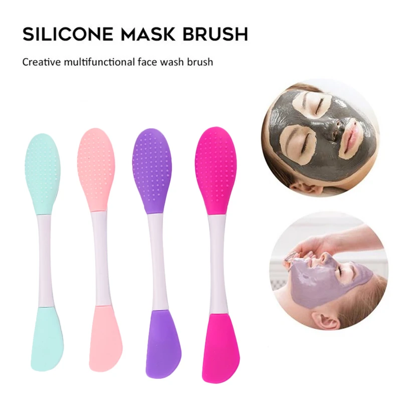 Silicone Facial Face Brushes Double-head Mud Mixing Skin Care Beauty Makeup Tool 
Silicone Facial Face Brushes Double-head Mud Mixing Skin Care Beauty Makeup Tool