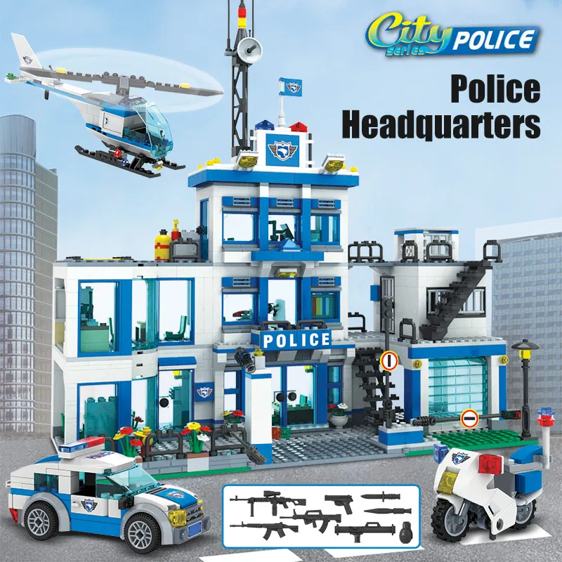 1215pcs Blocks Sets Car Motorbike Helicopter Building Blocks Toy City Station Figures Bricks Toys for Children Gift
1215pcs Blocks Sets Car Motorbike Helicopter Building Blocks Toy City Station Figures Bricks Toys for Children Gift