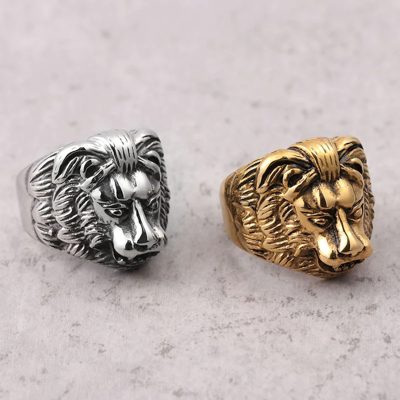 2021 New Domineering titanium steel lion men's index finger ring Personalized Punk Retro Hip Hop Men's Ring Jewelry wholesale
2021 New Domineering titanium steel lion men's index finger ring Personalized Punk Retro Hip Hop Men's Ring Jewelry wholesale