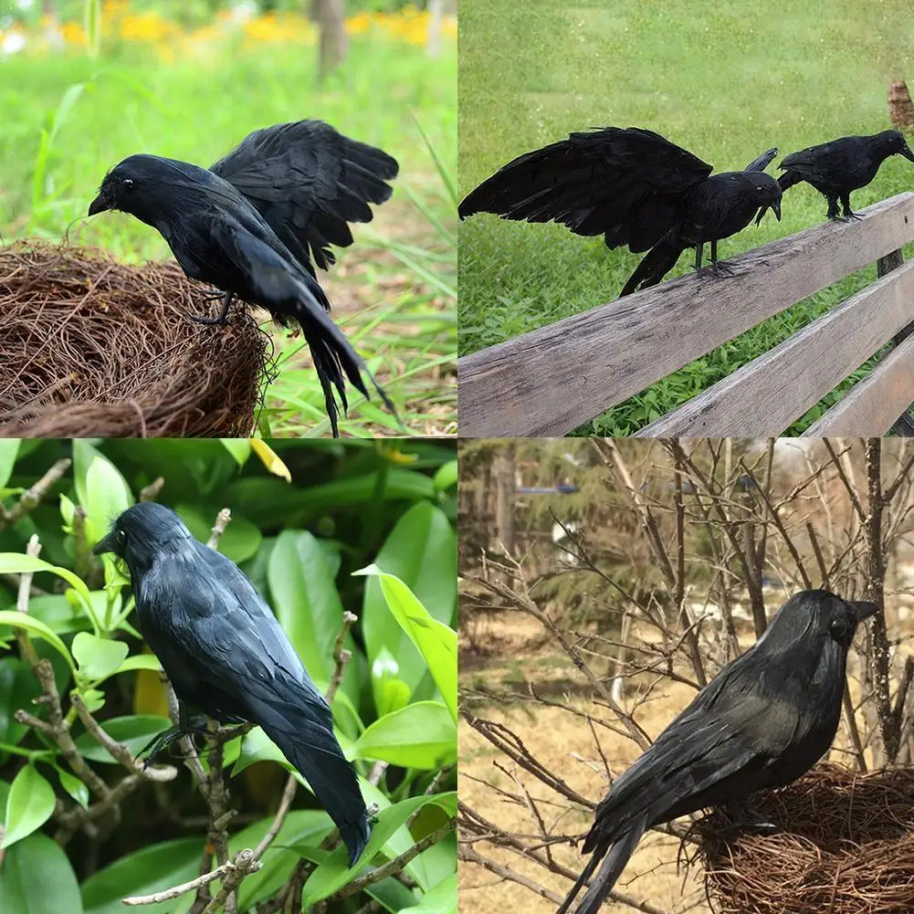 Feather Crow Black Crow Prop Artificial Realistic Feather Prop Ghost Halloween Bird Bird Decoration Festival Christmas Supp
Feather Crow Black Crow Prop Artificial Realistic Feather Prop Ghost Halloween Bird Bird Decoration Festival Christmas Supp