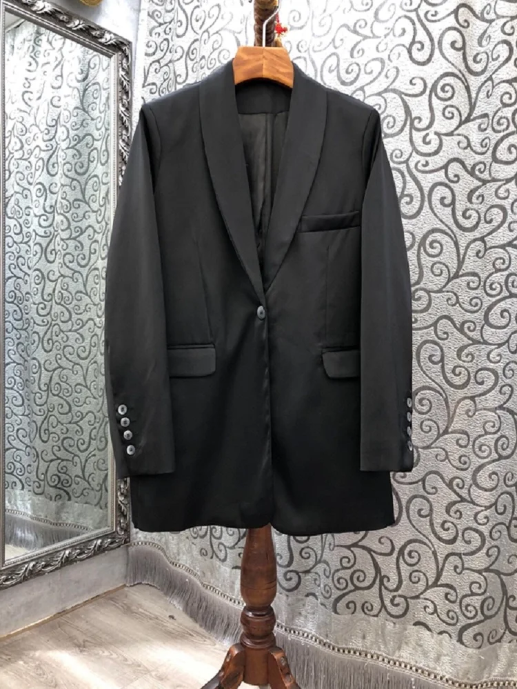 Blazer Coats 2020 Autumn Winter Long Blazer Jacket Women Plus Size Single Button Long Pink Blazer Outwears Female Loose Coats
Blazer Coats 2020 Autumn Winter Long Blazer Jacket Women Plus Size Single Button Long Pink Blazer Outwears Female Loose Coats