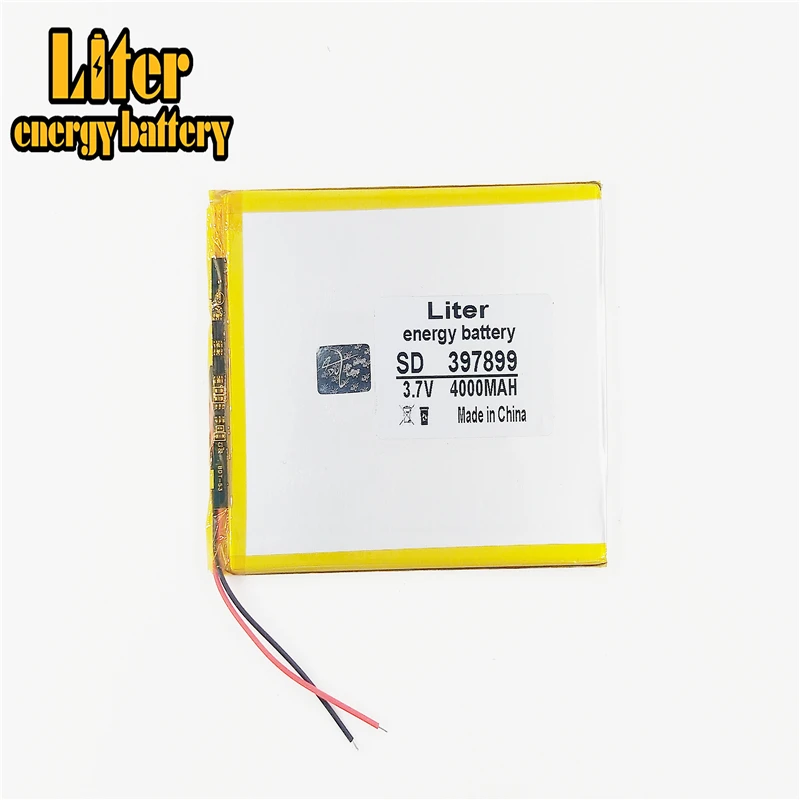 

3.7 V 4000 mah 7 inch song mei G2 tablet MID quality products lithium-ion Tablet polymer battery 397899