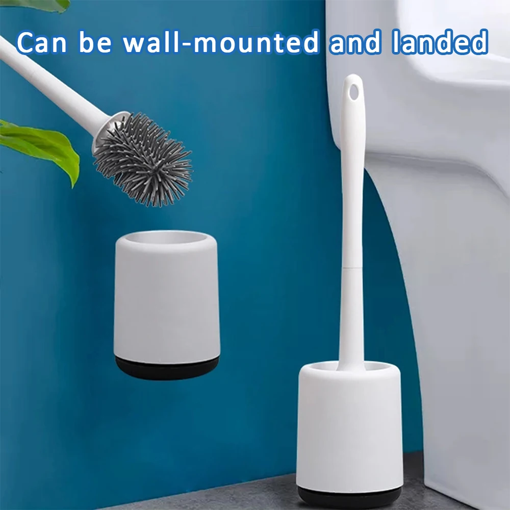 Toilet Brush Soft Bristle Wall-mounted Bathroom Toilet Brush Holder Set Cleaning Tool Durable ThermoPlastic Rubber Brush
Toilet Brush Soft Bristle Wall-mounted Bathroom Toilet Brush Holder Set Cleaning Tool Durable ThermoPlastic Rubber Brush