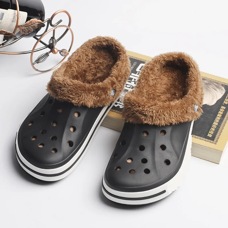 Winter Fashion Women Slippers Furry Hole Shoes Cro Removable Cotton Tow Home Antiskid Wool Sandals Thick Bottom Beach Shoes
Winter Fashion Women Slippers Furry Hole Shoes Cro Removable Cotton Tow Home Antiskid Wool Sandals Thick Bottom Beach Shoes