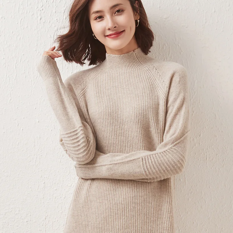 2021 Womens Winter 100% Wool Sweaters And Autumn Knitted Dresses Thickening Pullovers High Quality Soft Elasticity Warm Jumper
2021 Womens Winter 100% Wool Sweaters And Autumn Knitted Dresses Thickening Pullovers High Quality Soft Elasticity Warm Jumper