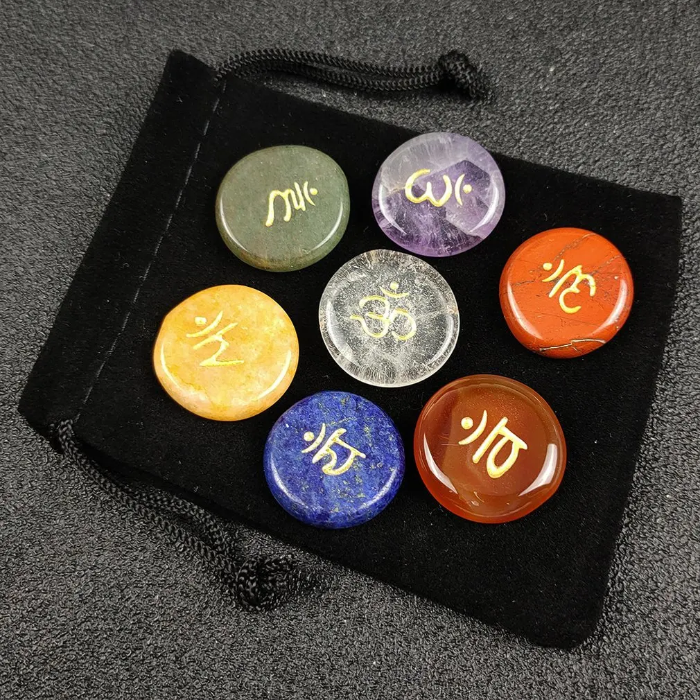 7 Pcs/set Seven Chakra Stone 7 Colors Healing Energy Stone Natural Crystal Gem Agate Polished beautiful Gift
7 Pcs/set Seven Chakra Stone 7 Colors Healing Energy Stone Natural Crystal Gem Agate Polished beautiful Gift