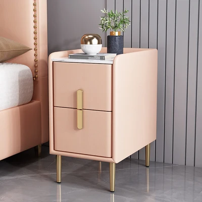 Bedside Table Light Gray Leather Rock Board Small Bedside Cabinet Minimalist Light Luxury Ultra-narrow Leather Storage Cabinet
Bedside Table Light Gray Leather Rock Board Small Bedside Cabinet Minimalist Light Luxury Ultra-narrow Leather Storage Cabinet