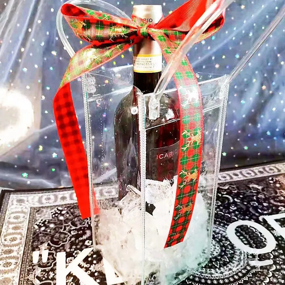 Champagne Red Wine Bottle Refrigerated Bag Transparent Leak Proof Ice Wine Bag Thickened Transparent Ice Wine Set Ice Wine Bag
Champagne Red Wine Bottle Refrigerated Bag Transparent Leak Proof Ice Wine Bag Thickened Transparent Ice Wine Set Ice Wine Bag