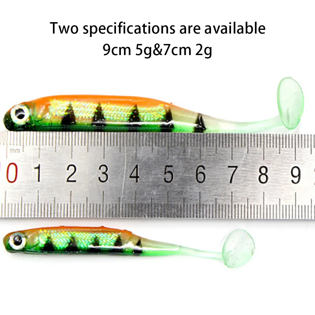 5pcs Soft Fishing Lures Lifelike 3D Plastic Bait Paddle Tail Fishing Floats 9cm fishing accessories 
5pcs Soft Fishing Lures Lifelike 3D Plastic Bait Paddle Tail Fishing Floats 9cm fishing accessories