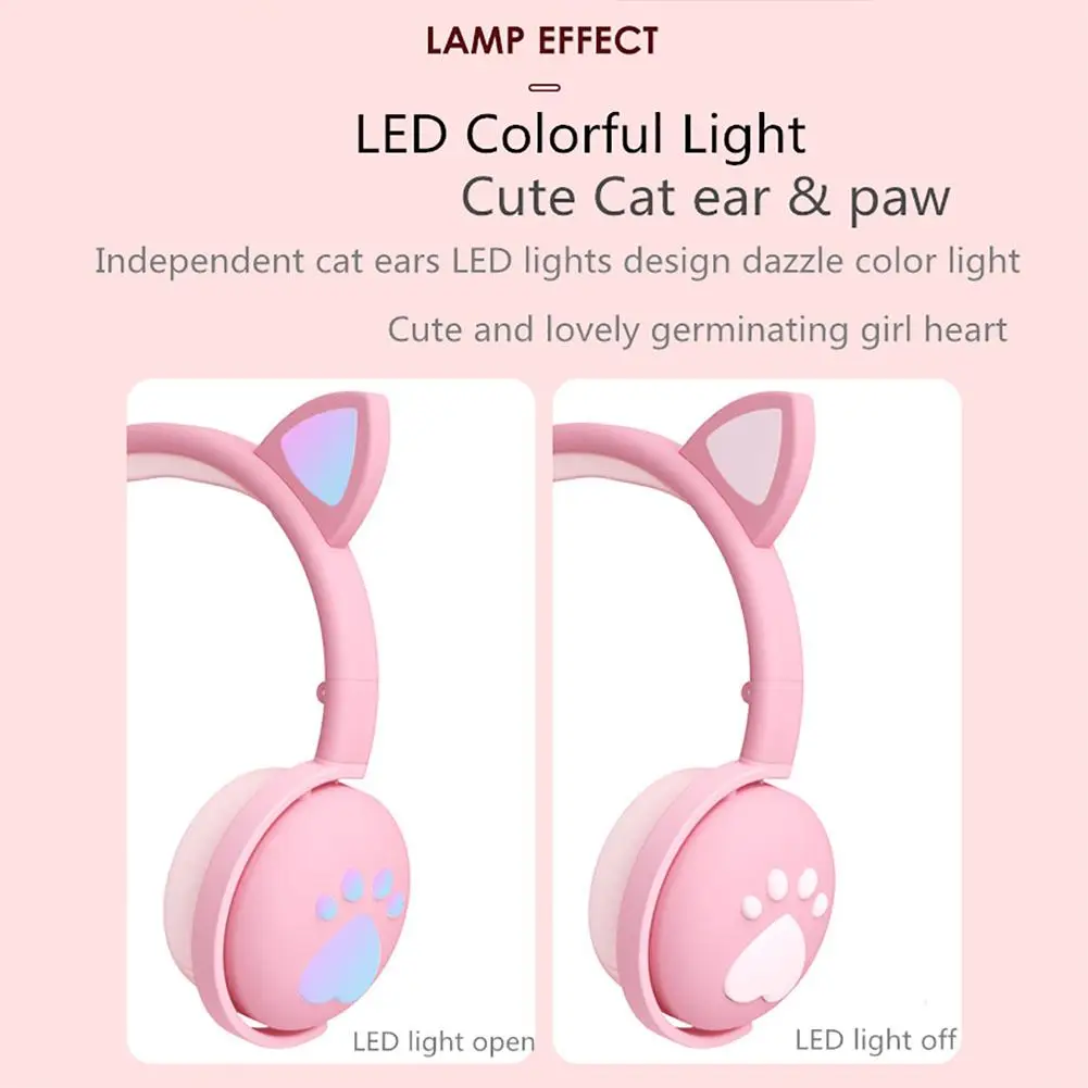 Colorfuls Wireless Bluetooth Game Headphone Cute Cat Ear Music Headband Headphones HIFI Stereo Foldable Headset For Grils Gift
Colorfuls Wireless Bluetooth Game Headphone Cute Cat Ear Music Headband Headphones HIFI Stereo Foldable Headset For Grils Gift