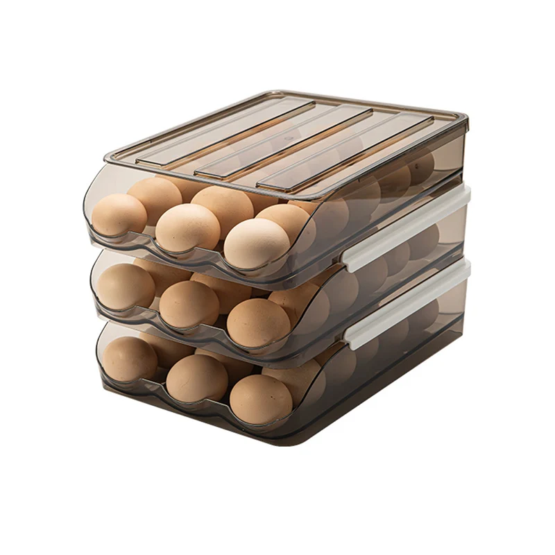 HPDEAR Large Capacity Egg Holder for Refrigerator, Multi-Layer Chicken Egg Storage Container, for Stores Eggs
HPDEAR Large Capacity Egg Holder for Refrigerator, Multi-Layer Chicken Egg Storage Container, for Stores Eggs