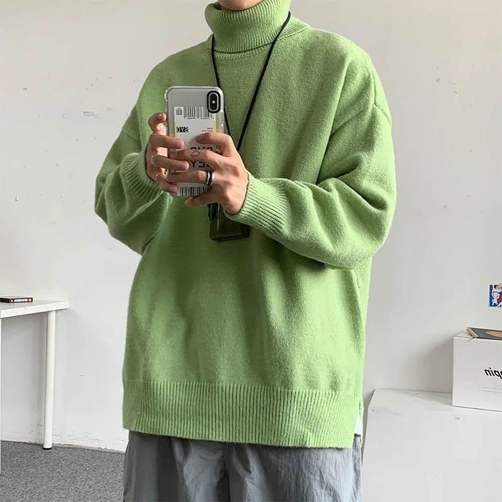 Men Street Fashion Clothing New Korean Fashion Turtleneck Sweater Men Knitted High Neck Sweater Pure Color Warm Clothes
Men Street Fashion Clothing New Korean Fashion Turtleneck Sweater Men Knitted High Neck Sweater Pure Color Warm Clothes