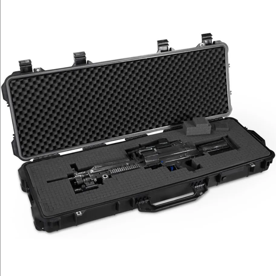 high quality long Tool case gun case large toolbox Impact resistant sealed waterproof case equipment camera with pre-cut foam
high quality long Tool case gun case large toolbox Impact resistant sealed waterproof case equipment camera with pre-cut foam
