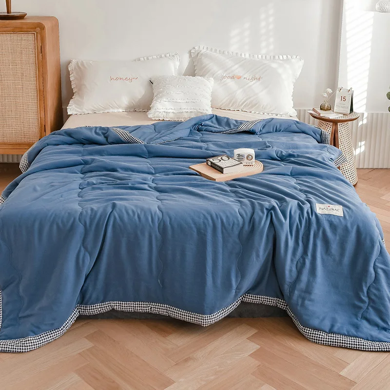 Nodic Solid Color Quilts Summer Air Conditioning Brief Washed Cotton Soft Quilt Home Thin Blanket Bed Bedclothes For Adult Kids
Nodic Solid Color Quilts Summer Air Conditioning Brief Washed Cotton Soft Quilt Home Thin Blanket Bed Bedclothes For Adult Kids