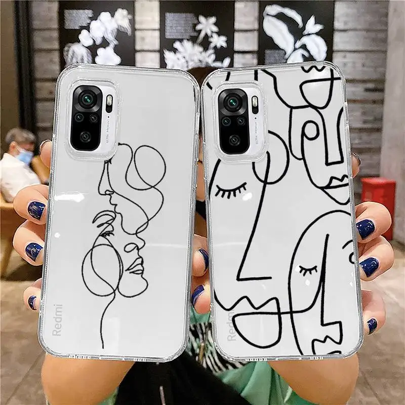 Aesthetics Abstract Art Lines Phone Case Transparent for Xiaomi mi 10T 11 Redmi note 7 8 9 9S 10 9A 9T pro
Aesthetics Abstract Art Lines Phone Case Transparent for Xiaomi mi 10T 11 Redmi note 7 8 9 9S 10 9A 9T pro