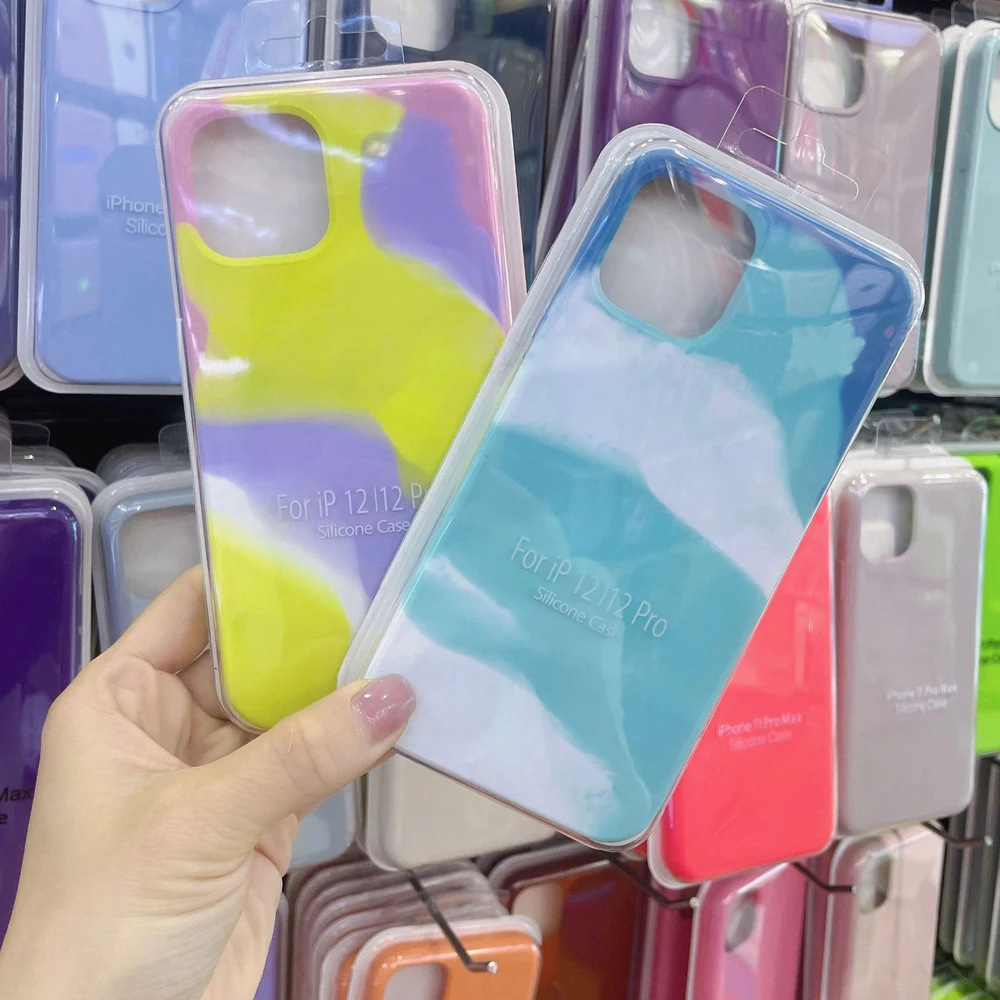 Colorful Liquid Silicone Phone Case for iPhone 12 mini 11 Pro Max X XR XS Max 8 7 6 6s Plus Shockproof Soft Phone Case Cover
Colorful Liquid Silicone Phone Case for iPhone 12 mini 11 Pro Max X XR XS Max 8 7 6 6s Plus Shockproof Soft Phone Case Cover