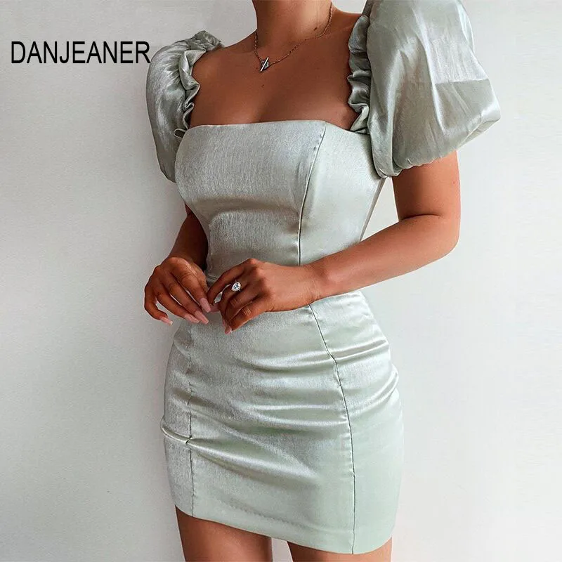 Женское атласное платье с квадратным вырезом DANJEANER, облегающее однотонное платье с пышными рукавами и открытой спиной, Короткие вечерние Кл...
Женское атласное платье с квадратным вырезом DANJEANER, облегающее однотонное платье с пышными рукавами и открытой спиной, Короткие вечерние Кл...