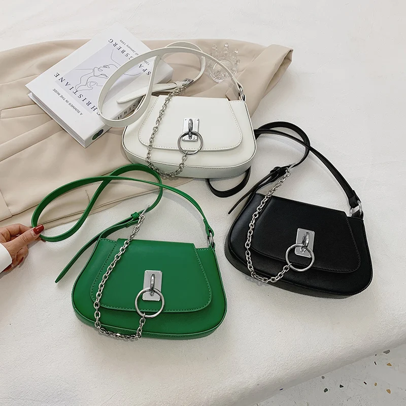 Metal Chain Design Small PU Leather Flap Crossbody Shoulder Bags for Women 2021 New Fashion Ladies Travel Handbags Purse
Metal Chain Design Small PU Leather Flap Crossbody Shoulder Bags for Women 2021 New Fashion Ladies Travel Handbags Purse