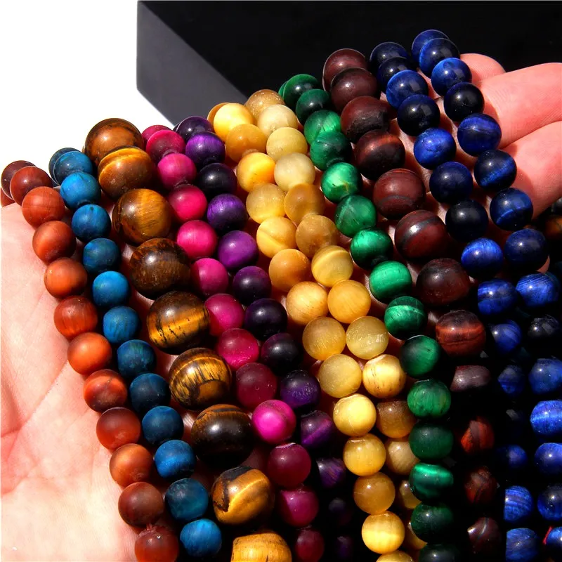 Natural Tiger Eye Frosted Stone Bead 6 mm 8 mm 10 mm 12 mm Matte Round Stone Beads For DIY Making Women Jewelry Bracelet 7.5''
Natural Tiger Eye Frosted Stone Bead 6 mm 8 mm 10 mm 12 mm Matte Round Stone Beads For DIY Making Women Jewelry Bracelet 7.5''