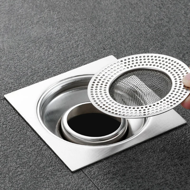 Kitchen Tools Stainless Steel Bathroom Floor Drain Cover Shower Filter Drain Floor Drain Net Anti-clogging Hair Bathroom
Kitchen Tools Stainless Steel Bathroom Floor Drain Cover Shower Filter Drain Floor Drain Net Anti-clogging Hair Bathroom