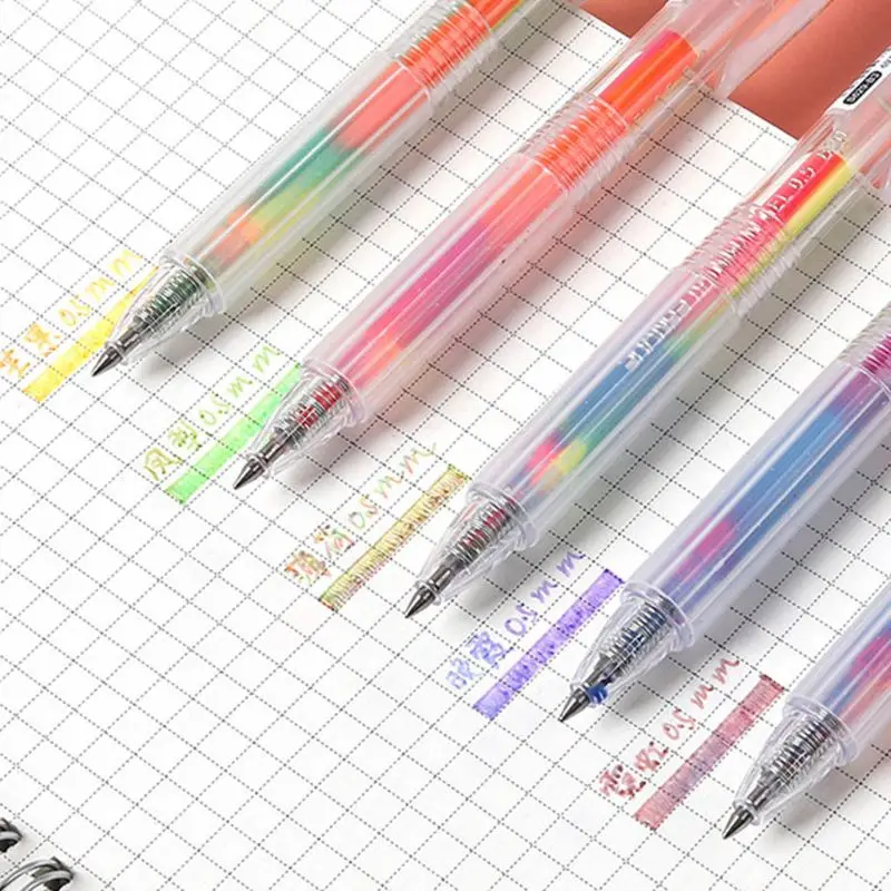 5pcs Rainbow Gradient Color Gel Pen 0.5mm Marker Hook Line Pens Stationery Student School Office Supplies
5pcs Rainbow Gradient Color Gel Pen 0.5mm Marker Hook Line Pens Stationery Student School Office Supplies