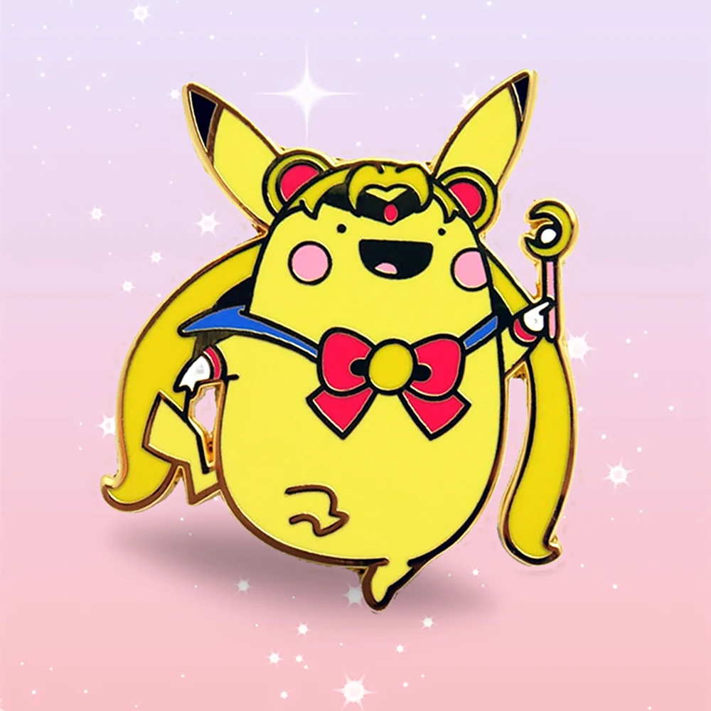 Kawaii Pika Cosplay Sailor Moons Hard Enamel Pin Funny Cartoons Yellow Elves Medal Brooch Anime Fans Collectible Badge Jewelry
Kawaii Pika Cosplay Sailor Moons Hard Enamel Pin Funny Cartoons Yellow Elves Medal Brooch Anime Fans Collectible Badge Jewelry