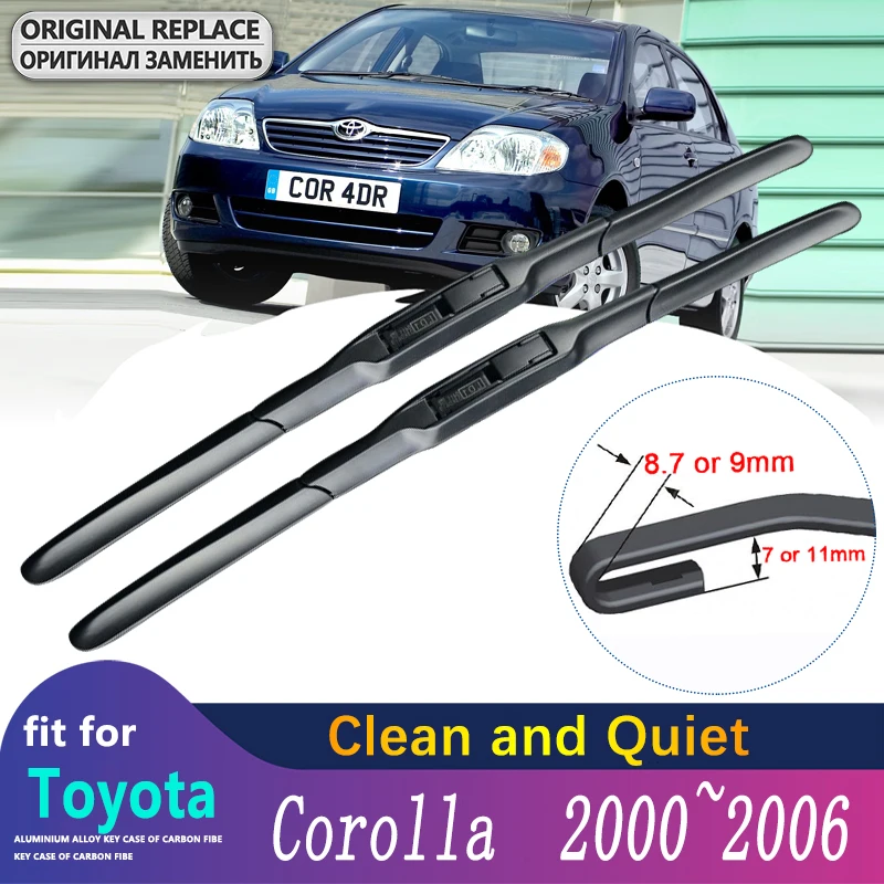 Car Wiper Blade for Toyota Corolla E120 E130 2000~2006 Windscreen Window Wipers Car Goods Wagon Hatchback Saloon 2001 2002 2003
Car Wiper Blade for Toyota Corolla E120 E130 2000~2006 Windscreen Window Wipers Car Goods Wagon Hatchback Saloon 2001 2002 2003