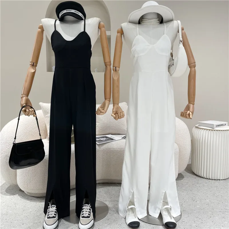 Women's Clothing Summer 2021 Niche Design Fashion New Black Slim Versatile High Waist Wide Leg Suspender Jumpsuit
Women's Clothing Summer 2021 Niche Design Fashion New Black Slim Versatile High Waist Wide Leg Suspender Jumpsuit