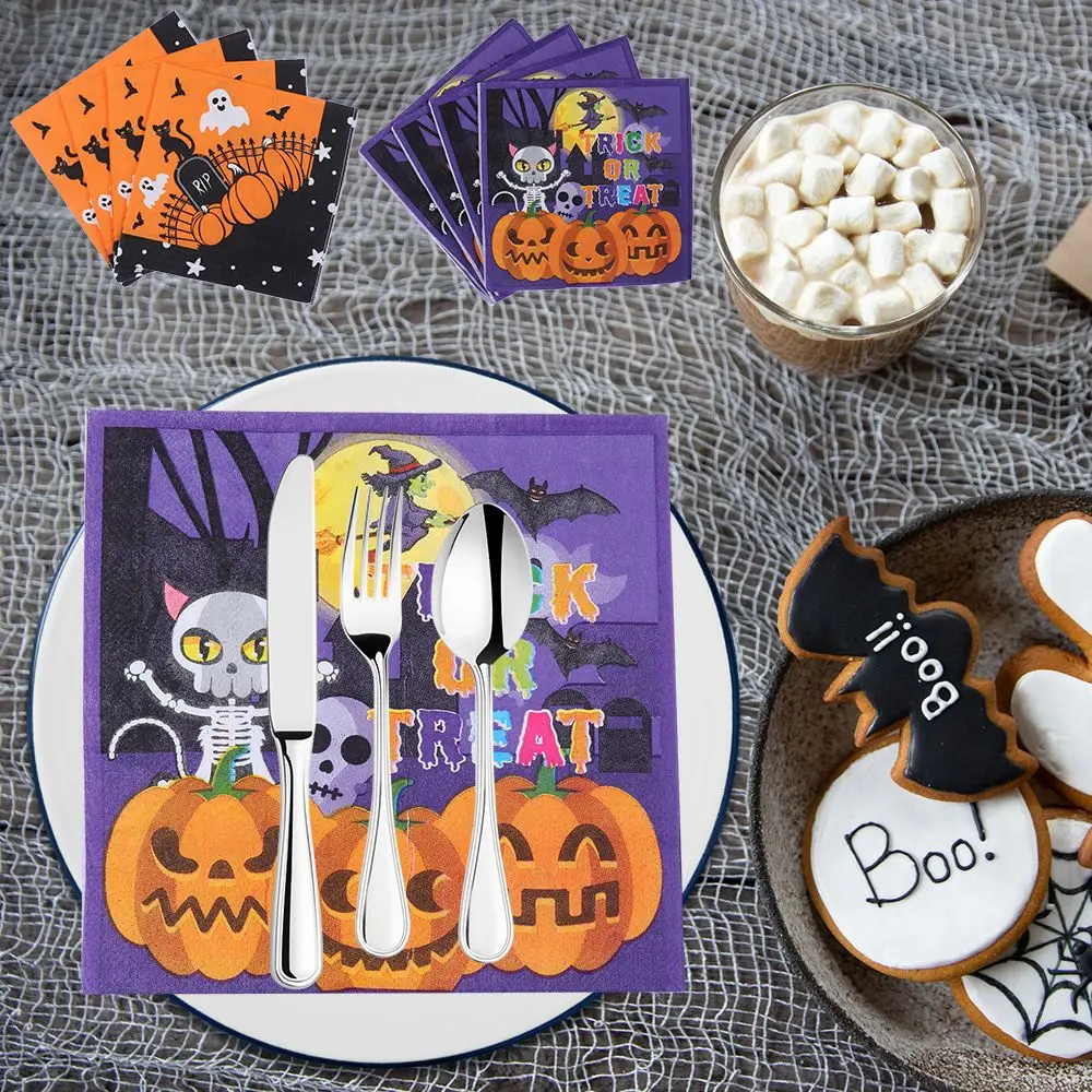 20Pcs/Pack Printing Party Decor 2 Layer Napkin Paper Skull Pattern Halloween Pumpkin Ghost
20Pcs/Pack Printing Party Decor 2 Layer Napkin Paper Skull Pattern Halloween Pumpkin Ghost