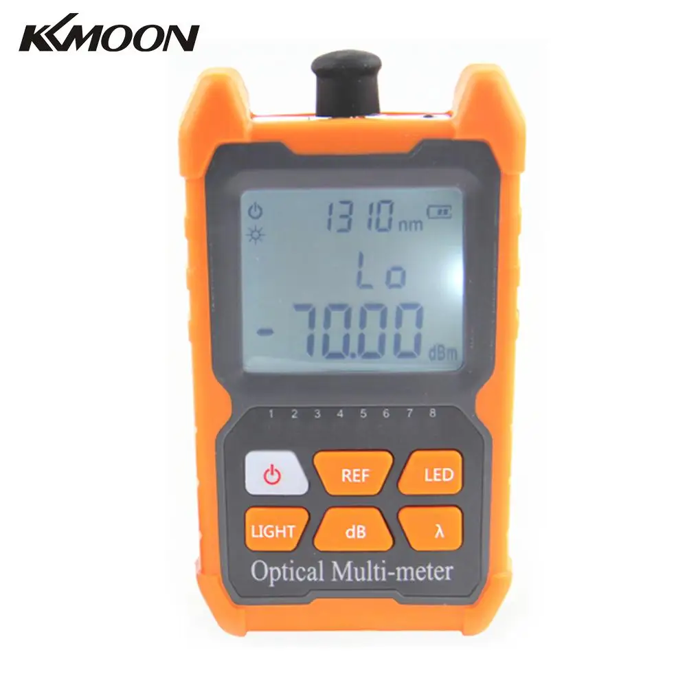 KKMOON Portable Mini Fiber Optical Power Meter 8 Wavelengths with LED Light Network Cable Tester FTTH Fiber Optic Cable Tester
KKMOON Portable Mini Fiber Optical Power Meter 8 Wavelengths with LED Light Network Cable Tester FTTH Fiber Optic Cable Tester