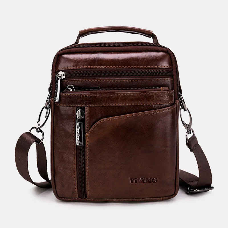 Men Genuine Leather Shoulder Bag Retro Business Briefcase 6.5 Inches Phone Bags Travel Chest Bag Crossbody Messenger Bag Handbag
Men Genuine Leather Shoulder Bag Retro Business Briefcase 6.5 Inches Phone Bags Travel Chest Bag Crossbody Messenger Bag Handbag