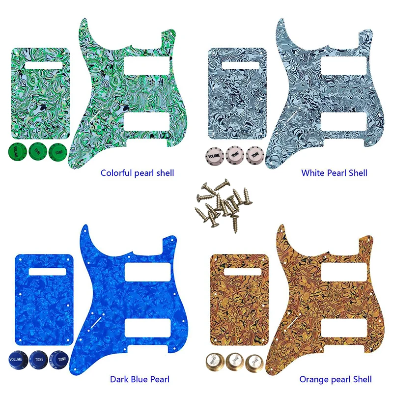 

Great Quality Guitar Parts 2P90 Strat Guitar PICKGUARD No Control Hole For Left Hand US 11Screw Holes & Back Plate &Control Knob