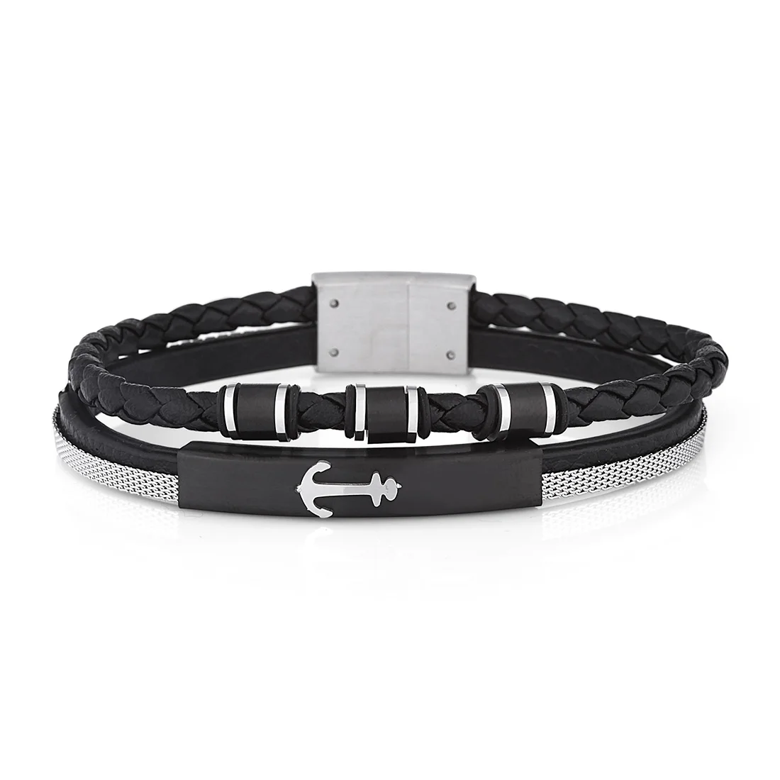 Wesse JWQG3011 Men's Bracelet Bangles Fashion Jewelry Leather Black Birthday Gift for Mens
Wesse JWQG3011 Men's Bracelet Bangles Fashion Jewelry Leather Black Birthday Gift for Mens
