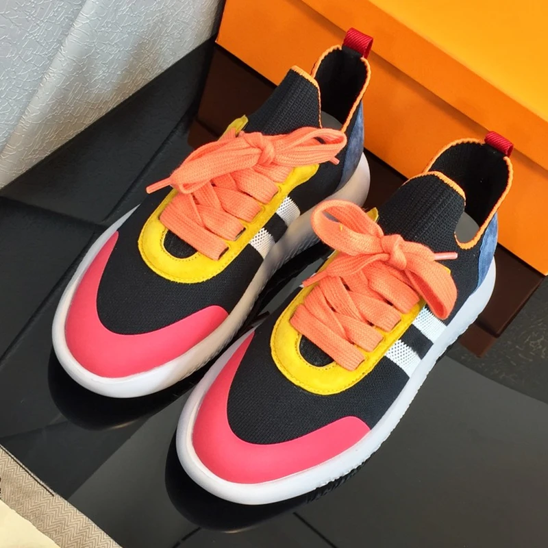 Spring Women Sneakers Fashion Female Lace Up Flats Ladies Chuncky Mixed Colors Casual Chaussure New Black Vulcanize Shoes
Spring Women Sneakers Fashion Female Lace Up Flats Ladies Chuncky Mixed Colors Casual Chaussure New Black Vulcanize Shoes
