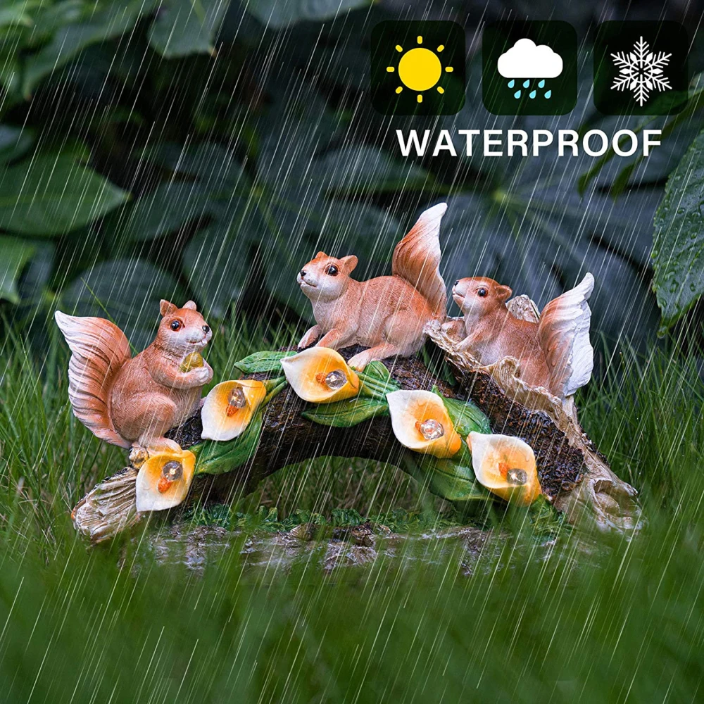 Solar Squirrel Resin Crafts Simulation Garden Landscape LED Lights Ornament Decoration Decorative Sculptures Outdoor Statue
Solar Squirrel Resin Crafts Simulation Garden Landscape LED Lights Ornament Decoration Decorative Sculptures Outdoor Statue