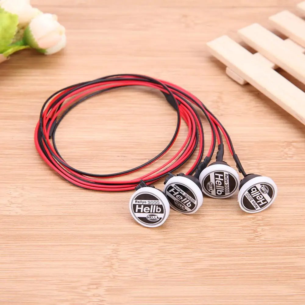 4pcs/set RC Car Round LED Light with Cover Vehicle Lamp Part for 1/10 Traxxas Hsp Redcat Tamiya RC Crawler Car Parts
4pcs/set RC Car Round LED Light with Cover Vehicle Lamp Part for 1/10 Traxxas Hsp Redcat Tamiya RC Crawler Car Parts