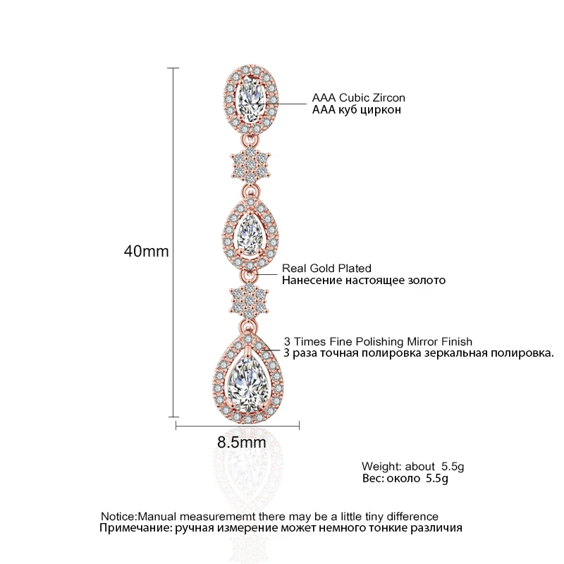 ZAKOL Fashion 3 pcs Water Drop Cubic Zirconia Long Dangle Drop Earrings for Women Bridal Weddings Jewelry FSEP2210
ZAKOL Fashion 3 pcs Water Drop Cubic Zirconia Long Dangle Drop Earrings for Women Bridal Weddings Jewelry FSEP2210