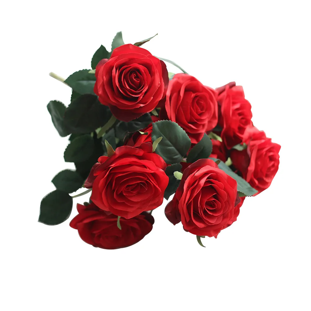 10 Heads Artificial Rose Bouquet Wedding Party Home Office Cafe Desktop Decor Home Decoration Fake Peony Rose Flower Decorations
10 Heads Artificial Rose Bouquet Wedding Party Home Office Cafe Desktop Decor Home Decoration Fake Peony Rose Flower Decorations