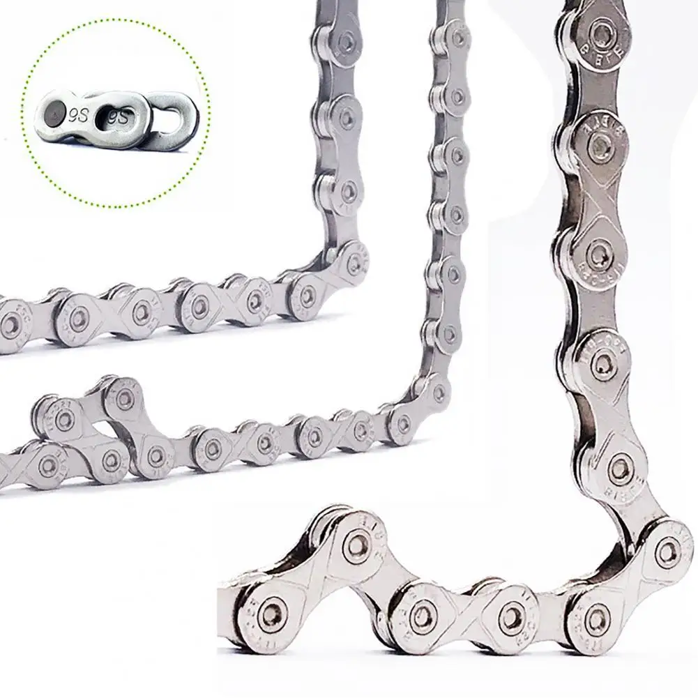 1PCS Ultra-light 9/10/11 Speed Mountain Bicycle Chain Road Bike 116 Full Hollow Chain With Magic Buckle Cycling Parts
1PCS Ultra-light 9/10/11 Speed Mountain Bicycle Chain Road Bike 116 Full Hollow Chain With Magic Buckle Cycling Parts